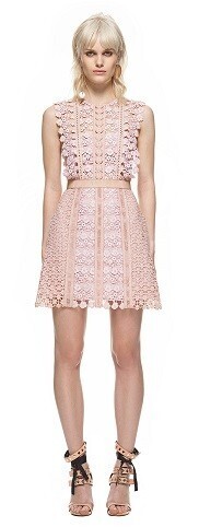 Self-Portrait daisy vine mini dress