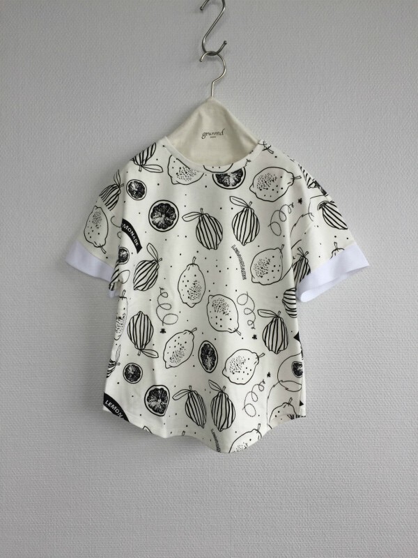 gru.rond モノクロレモンT