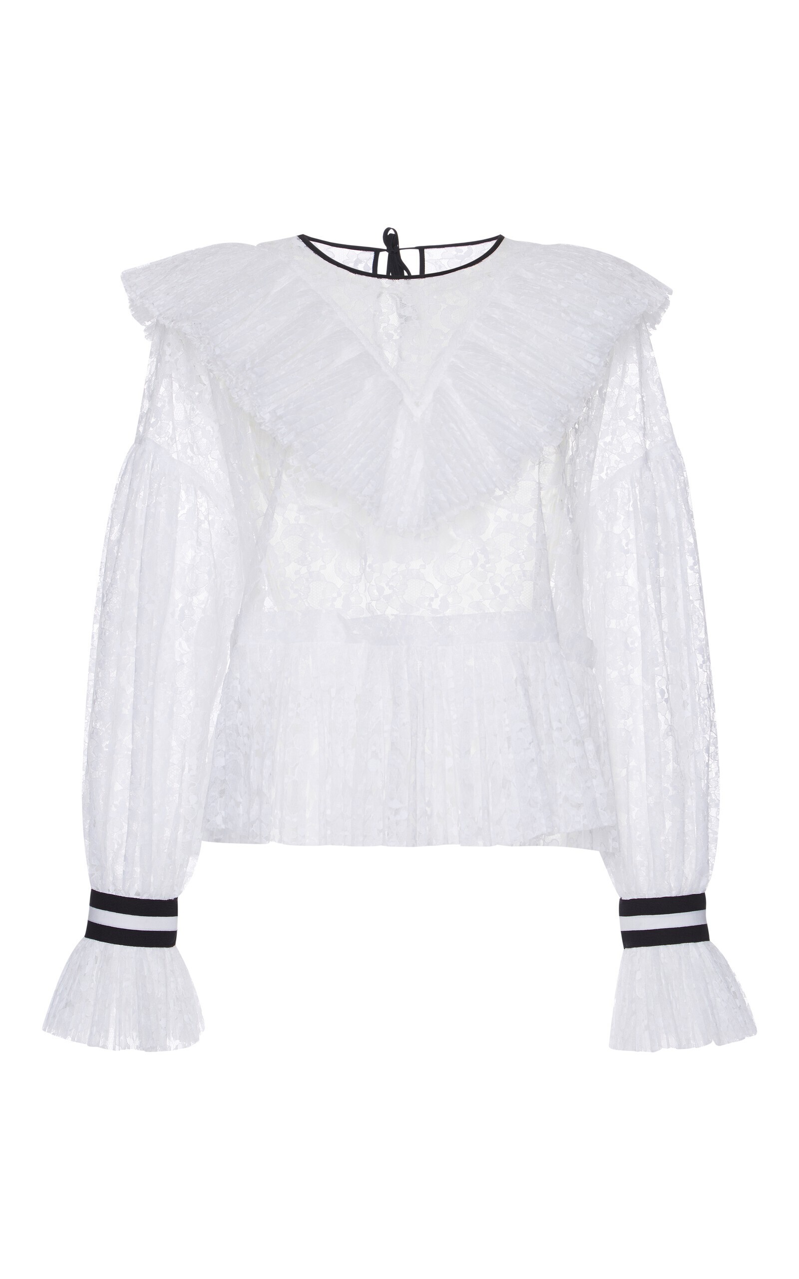 MSGM Ruffled Lace Blouse