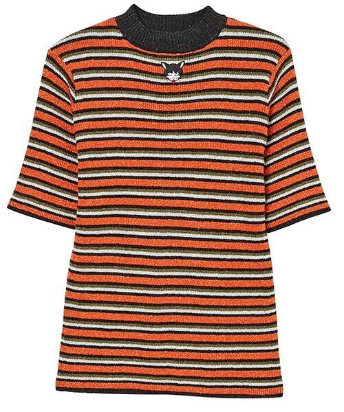 Candy Stripper LAME BORDER KNIT
