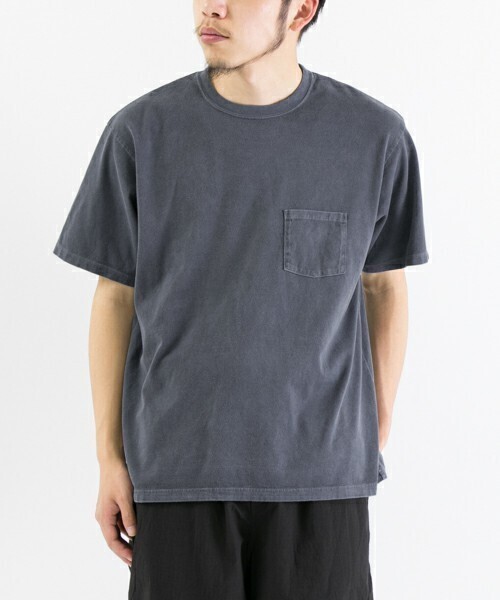 URBAN RESEARCH MANUAL ALPHABET pigment deyed Tee