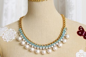 Emiko Watanabe collection Emiko Watanabe collection/編込みコットンパールネックレスN1051