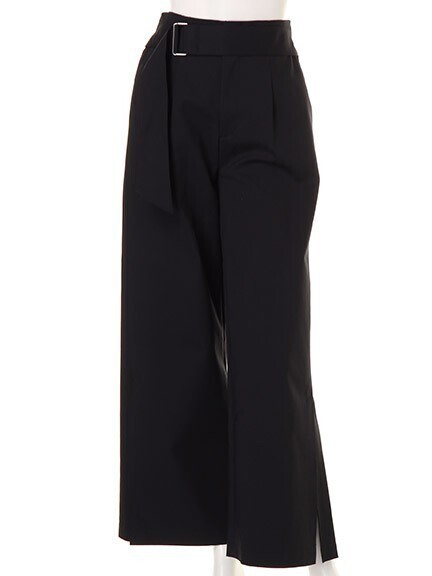 LADYMADE ベルト付スリットヘムパンツ