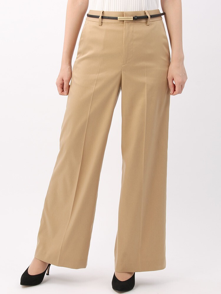 THE SUIT COMPANY タスランツイルストレッチ ワイドパンツ