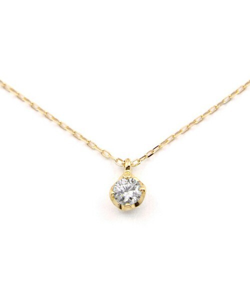 BLOOM K10 イエローゴールド ダイヤモンド(0.1ct) ネックレス