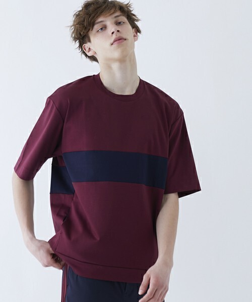 STUDIOUS エアーポンチパネルTシャツ