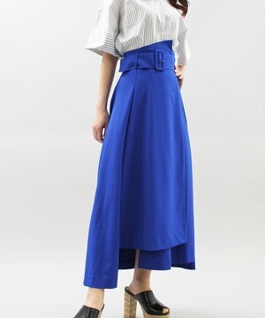 RACEA ベルト付アシンメトリーカラーロングスカート | すべての商品 | RACEA ONLINE STORE ラシア公式通販サイト