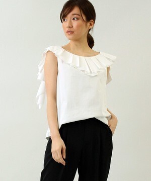 RACEA タックフリルコットンブラウス | すべての商品 | RACEA ONLINE STORE　ラシア公式通販サイト