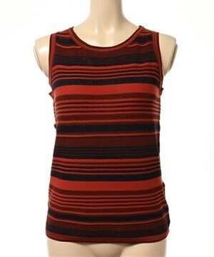 moussy LINE RIB BORDER TANK