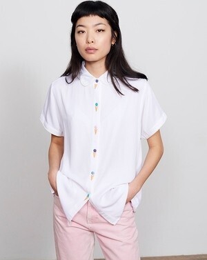 Lazy Oaf Ice Cream Button Shirt