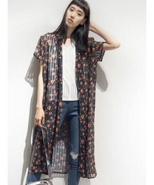 EMODA ガウンベルトロングシャツ