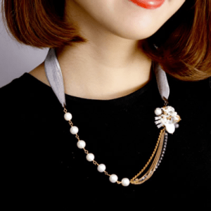 raffia 【LC1472】Luce Costante / Neige necklace