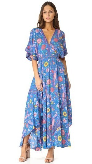 SPELL Lovebird Half Moon Gown