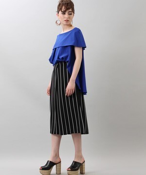 RACEA ストライプワンボタンラップポイントパンツ | すべての商品 | RACEA ONLINE STORE ラシア公式通販サイト