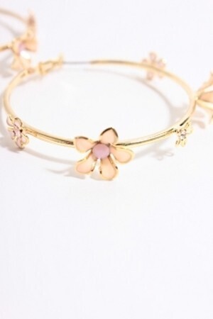 Honey Salon プチフラワーフープピアス：CAMBIO