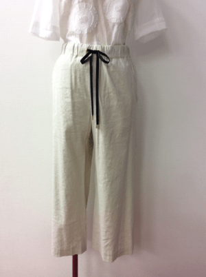 trois 【T171-87036】trois/サイドスリットワイドパンツ