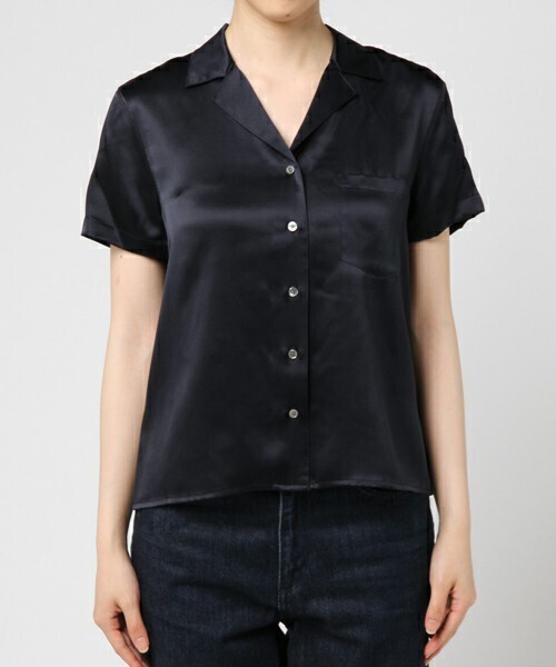 Alexander Wang S/S BUTTON THRU COLLAREDSHIRT