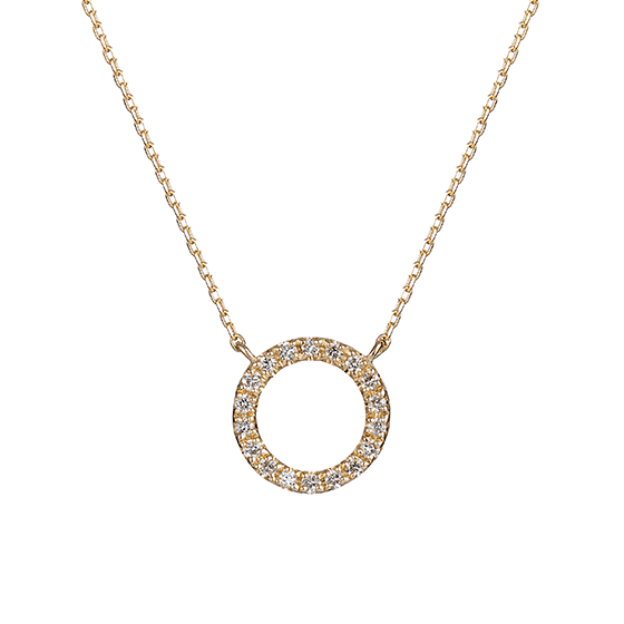 festaria bijou SOPHIA K10イエローゴールド ダイヤモンド ネックレス