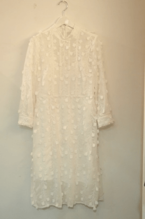 bread n butter 7SB0BNB DRSW100 デコレーションシフォンドレス