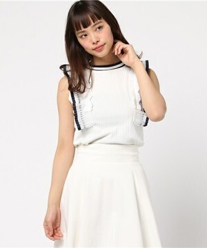 Re.Verofonna プリーツフリルノースリプルオーバー
