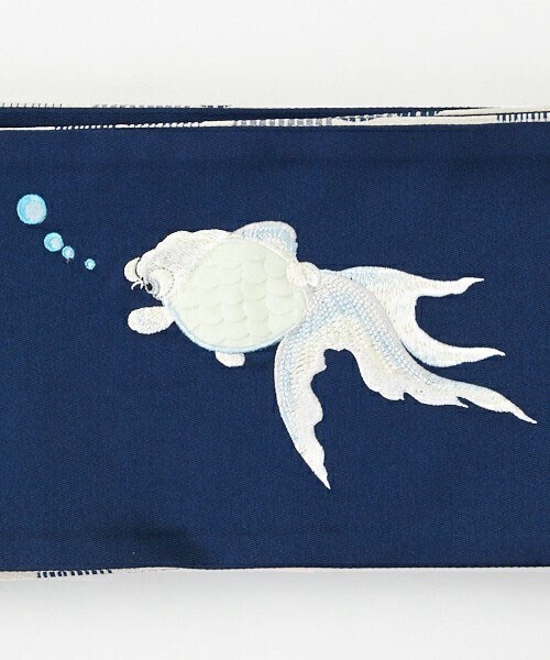ふりふ 半巾帯「あぶ金魚」
