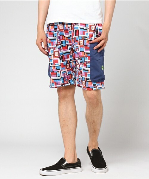 ALDIES Brush Easy Pants　総柄 ハーフショーツ