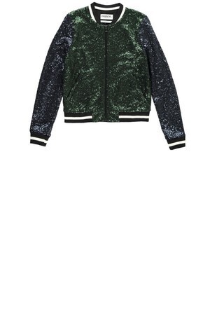 Essentiel Antwerp Sequined bomber jacket