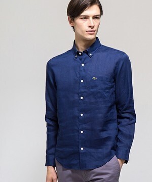 LACOSTE 定番リネンシャツ （長袖）