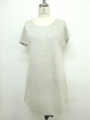 rechercher レース×シフォン切替チュニック【106691】