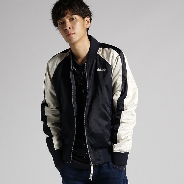 Right-on 【G-STAR RAW】サテンボンバージャケット