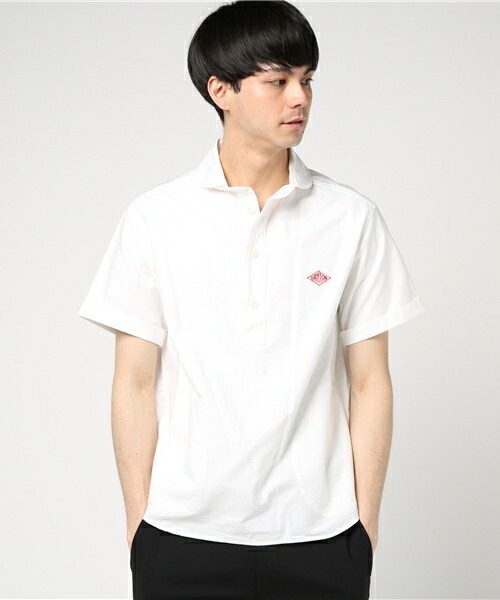 DANTON 半袖 プルオーバーワークシャツ YOX MEN