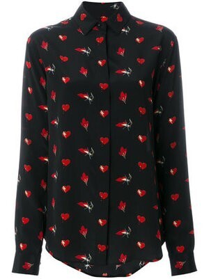 SAINT LAURENT PARIS プリント シャツ