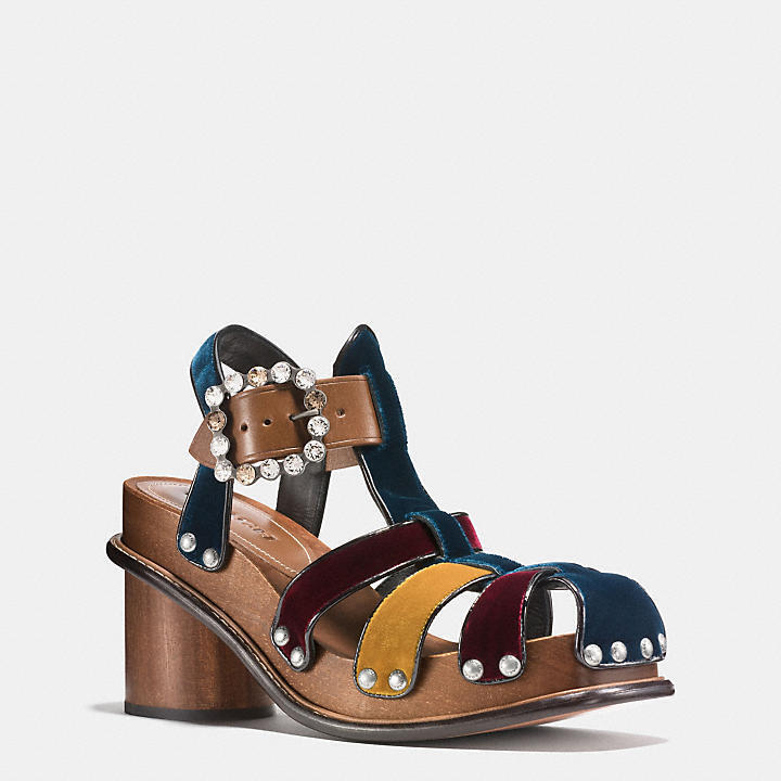 COACH フィッシャーマン クロッグ ウィズ ラインストーンバックル