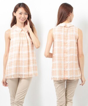 Debut de Fiore シフォンチェックBL