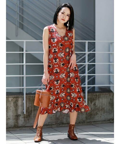 MURUA Ethnic flowerワンピース
