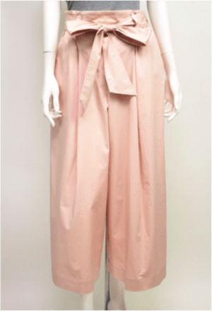 trois 【T171-87028】trois/リボンイージワイドパンツ
