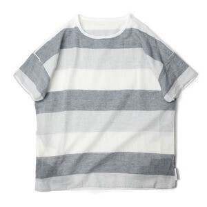 MANUAL ALPHABET MANUAL ALPHABET ボーダー リバーシブルシャツT