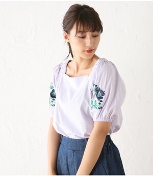 Avan Lily 袖刺繍ストライプBL
