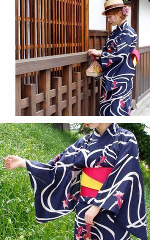 GOLDJAPAN 金魚柄浴衣