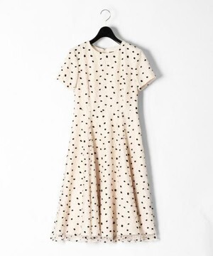 GRACE CONTINENTAL ドットフラワーチュールワンピース