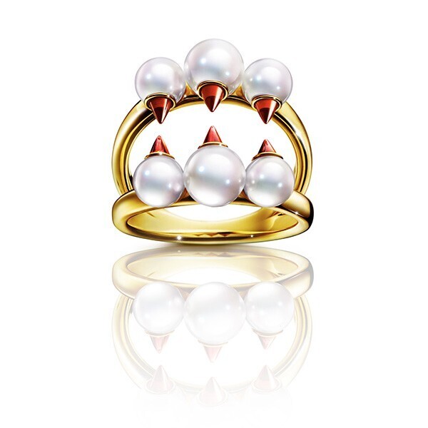TASAKI danger signature garnet Ring