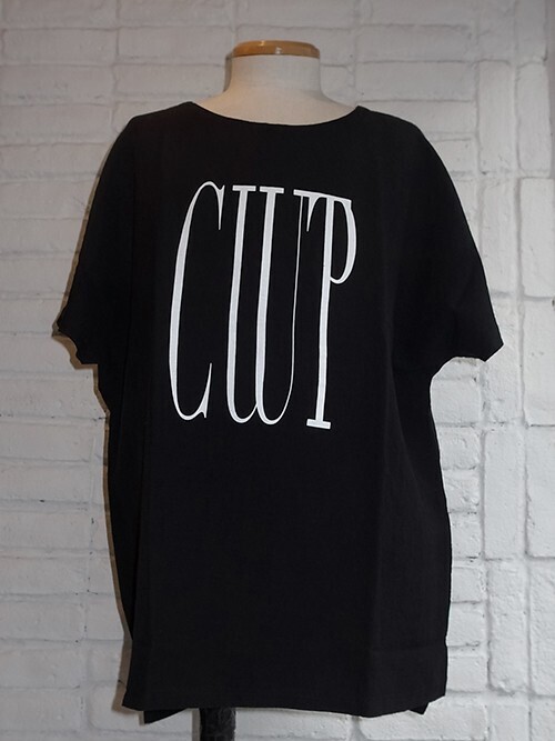 Iroquois LI/R "CUT UP" PRT. BIG PULLOVER SHIRT (BLK×WHT)