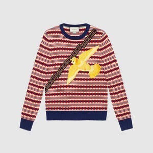 GUCCI Wool sweater with embroideries