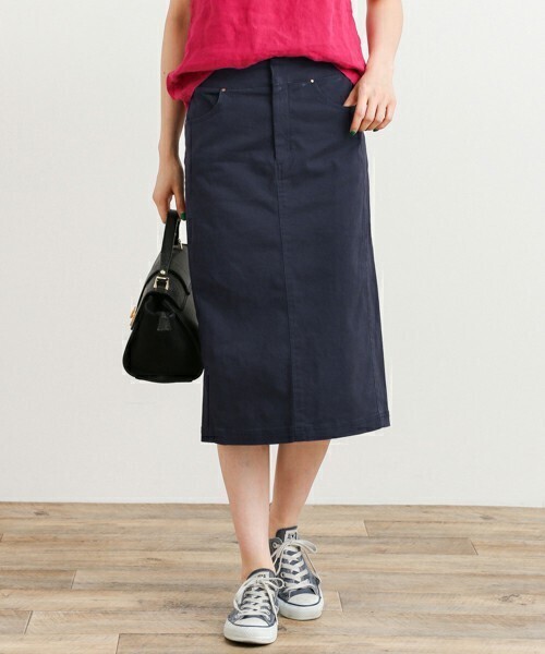 URBAN RESEARCH Sonny Label コットンストレッチミリタリースカート