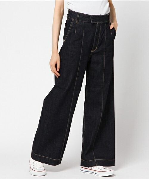 MILKFED. LACE UP DENIM PANT