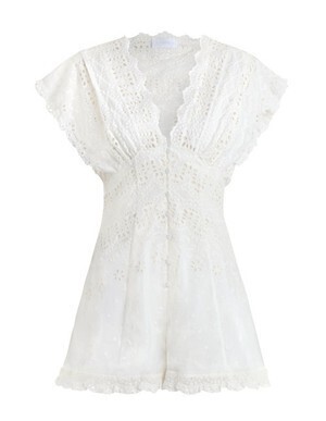 Zimmermann PARADISO CHEVRON PLAYSUIT