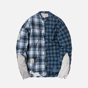 GREG LAUREN 50/50 SKY / COWBOY FLANNEL STUDIO SHIRT