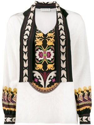 ETRO プリントブラウス