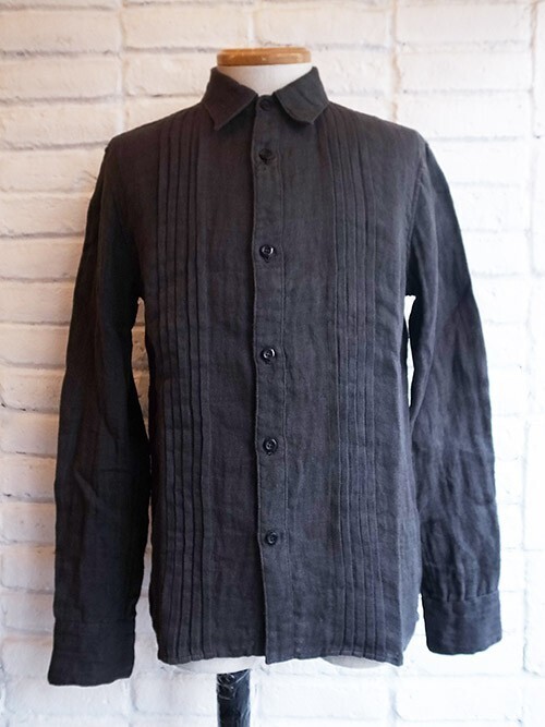 STRUM Linen Top Double Cloth Grunge Wash Shirt