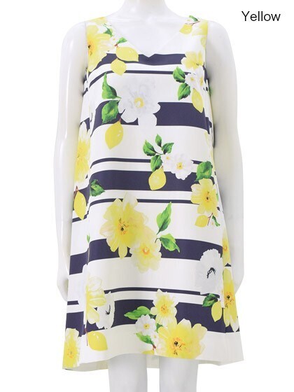 Chesty Flower Border Print Onepiece